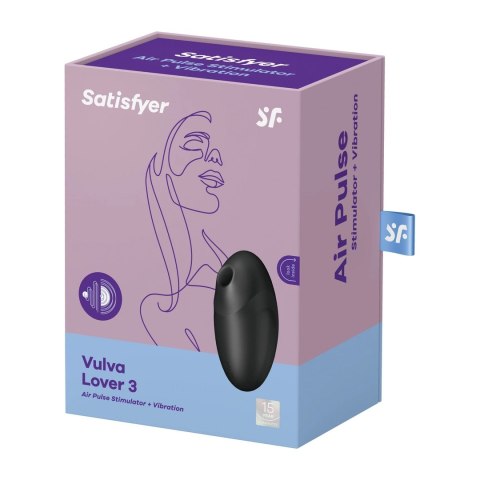 Satisfyer Vulva Lover 3 - Wibrator Air Pulse, podwojny system, wodoodporny Satisfyer Vulva Lover 3 - Wibrator Air Pulse, podwojny system, wodoodporny