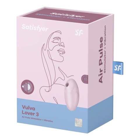 Satisfyer Vulva Lover 3 - dwufunkcyjny model pulsacyjno-wibracyjny, IPX7 Satisfyer Vulva Lover 3 - dwufunkcyjny model pulsacyjno-wibracyjny, IPX7