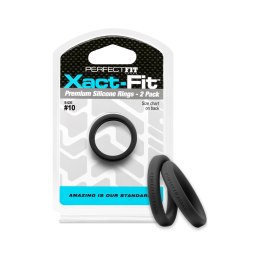 Perfect Fit Brand Xact-Fit Zestaw pierścieni #10 - elastyczne, 2 sztuki
