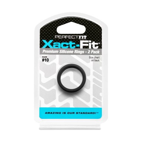 Perfect Fit Brand Xact-Fit Zestaw pierścieni #10 - elastyczne, 2 sztuki Perfect Fit Brand Xact-Fit Zestaw pierścieni #10 - elastyczne, 2 sztuki