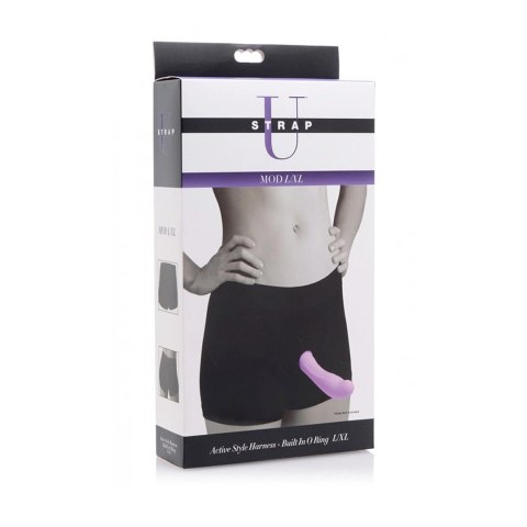 XR Brands Boxer Harness L/XL - zintegrowany pierścień, czarne XR Brands Boxer Harness L/XL - zintegrowany pierścień, czarne