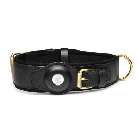 XR Brands Collar With Tracking System skorzana regulowana czarna XR Brands Collar With Tracking System skorzana regulowana czarna