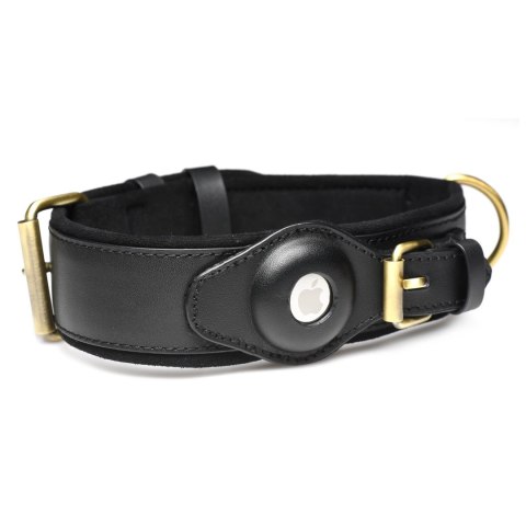 XR Brands Collar With Tracking System skorzana regulowana czarna XR Brands Collar With Tracking System skorzana regulowana czarna