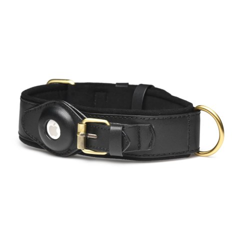 XR Brands Collar With Tracking System skorzana regulowana czarna XR Brands Collar With Tracking System skorzana regulowana czarna