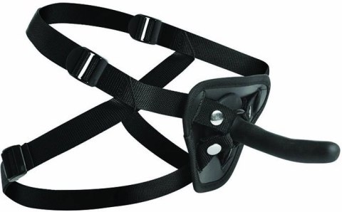 XR Brands Deluxe Zestaw z uprzężą i silikonowym elementem czarny XR Brands Deluxe Zestaw z uprzężą i silikonowym elementem czarny