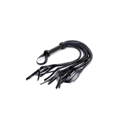 XR Brands Pleciony Chłostacz Czarny Skora PU 86 cm XR Brands Pleciony Chłostacz Czarny Skora PU 86 cm