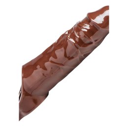 XR Brands Really Ample przedłużka anatomiczna TPR brązowa 21,5 cm
