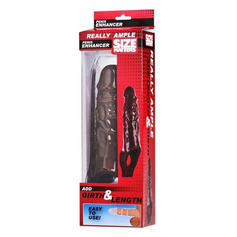 XR Brands Really Ample przedłużka anatomiczna TPR brązowa 21,5 cm XR Brands Really Ample przedłużka anatomiczna TPR brązowa 21,5 cm