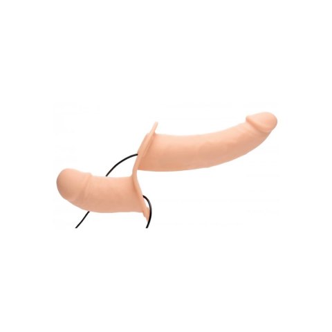 XR Brands Strap-On Podwojny Model Wibrujący Silikonowy z Uprzężą XR Brands Strap-On Podwojny Model Wibrujący Silikonowy z Uprzężą