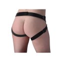 XR Brands Strap-On - silikonowy model z uprzężą, 19 cm, podwojna gęstość
