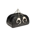 XR Brands Torba podrożna Bondage z mankietami i uchwytami, czarna