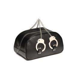 XR Brands Torba podrożna Bondage z mankietami i uchwytami, czarna