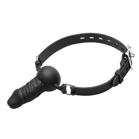 XR Brands silikonowy knebel na twarz z anatomicznym ustnikiem, regulowany XR Brands silikonowy knebel na twarz z anatomicznym ustnikiem, regulowany
