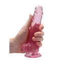 RealRock Crystal Clear 19 cm - anatomiczny model z przyssawką