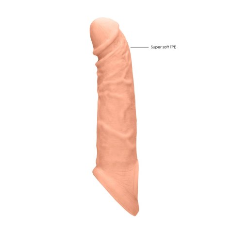 RealRock Nakładka powiększająca 20 cm Skin TPE beżowa RealRock Nakładka powiększająca 20 cm Skin TPE beżowa