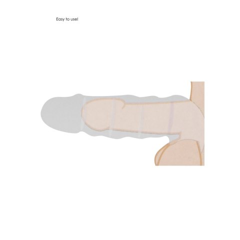 RealRock Nakładka powiększająca 20 cm Skin TPE beżowa RealRock Nakładka powiększająca 20 cm Skin TPE beżowa