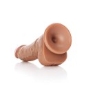 RealRock Zakrzywiony model z przyssawką 15,5 cm, anatomiczne detale