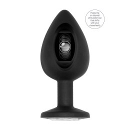 SONO No.91 Plug silikonowy z ruchomą kulką czarny 9,5 cm