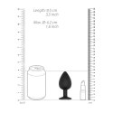 SONO No.91 Plug silikonowy z ruchomą kulką czarny 9,5 cm