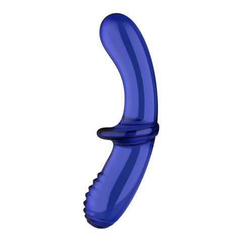 Satisfyer Crystal Glass podwojna anatomiczna forma, szkło, niebieski Satisfyer Crystal Glass podwojna anatomiczna forma, szkło, niebieski