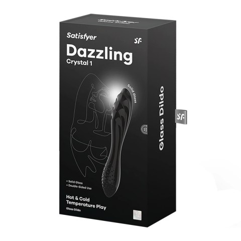 Satisfyer Dazzling Crystal 1 Szklany masażer intymny czarny Satisfyer Dazzling Crystal 1 Szklany masażer intymny czarny