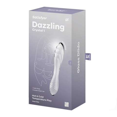 Satisfyer Dazzling Crystal 1 przezroczysta szklana forma intymna Satisfyer Dazzling Crystal 1 przezroczysta szklana forma intymna