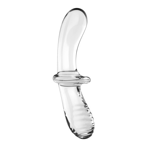 Satisfyer Double Glass - dwustronny model szklany, przezroczysty Satisfyer Double Glass - dwustronny model szklany, przezroczysty
