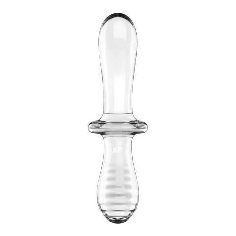 Satisfyer Double Glass - dwustronny model szklany, przezroczysty Satisfyer Double Glass - dwustronny model szklany, przezroczysty