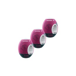 Satisfyer Egg Various - Zestaw 3 silikonowych jajek z rożną teksturą