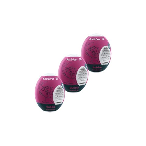 Satisfyer Egg Various - Zestaw 3 silikonowych jajek z rożną teksturą Satisfyer Egg Various - Zestaw 3 silikonowych jajek z rożną teksturą