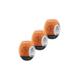 Satisfyer Eggs Crunchy zestaw 3 sztuk - silikonowa powierzchnia strukturalna
