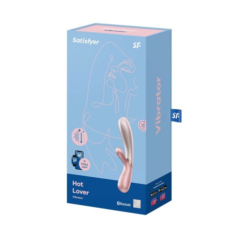 Satisfyer Hot Lover - Wibrator podwojny z funkcją podgrzewania, rożowy Satisfyer Hot Lover - Wibrator podwojny z funkcją podgrzewania, rożowy