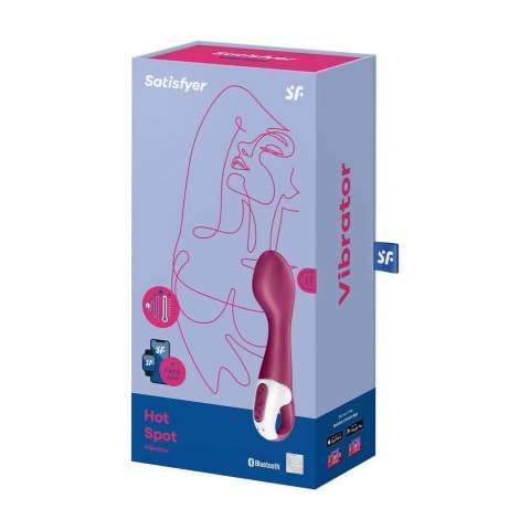 Satisfyer Hot Spot wibrator zakrzywiony z funkcją podgrzewania, rożowy Satisfyer Hot Spot wibrator zakrzywiony z funkcją podgrzewania, rożowy