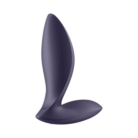 Satisfyer Plug Power - silikonowy model wibrujący z Bluetooth, czarny Satisfyer Plug Power - silikonowy model wibrujący z Bluetooth, czarny