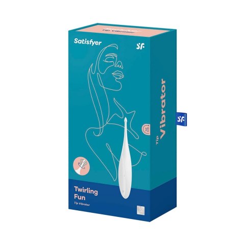 Satisfyer Twirling Fun Tip model rotacyjny silikonowy IPX7 magenta Satisfyer Twirling Fun Tip model rotacyjny silikonowy IPX7 magenta