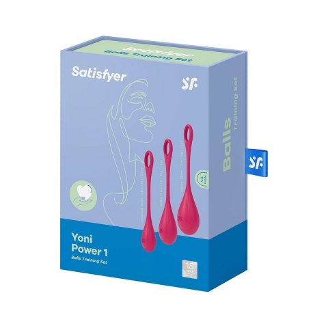 Satisfyer Yoni Power 1 - kulki do ćwiczeń mięśni dna miednicy, białe Satisfyer Yoni Power 1 - kulki do ćwiczeń mięśni dna miednicy, białe