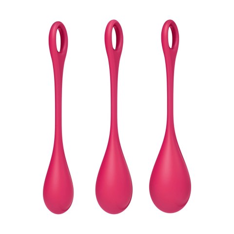 Satisfyer Yoni Power 1 - kulki do ćwiczeń mięśni dna miednicy, białe Satisfyer Yoni Power 1 - kulki do ćwiczeń mięśni dna miednicy, białe