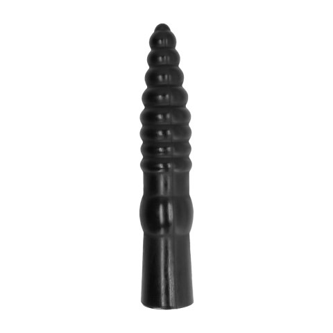 All Black Model Śruba 33 cm - Czarna anatomiczna forma, żebrowana powierzchnia All Black Model Śruba 33 cm - Czarna anatomiczna forma, żebrowana powierzchnia