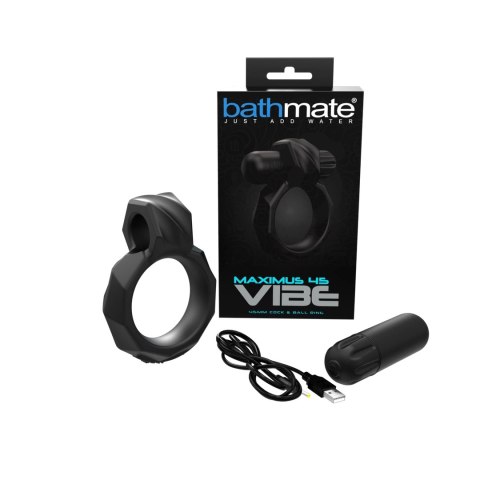 Bathmate Power Rings silikonowy pierścień 4,5 cm elastyczny czarny Bathmate Power Rings silikonowy pierścień 4,5 cm elastyczny czarny