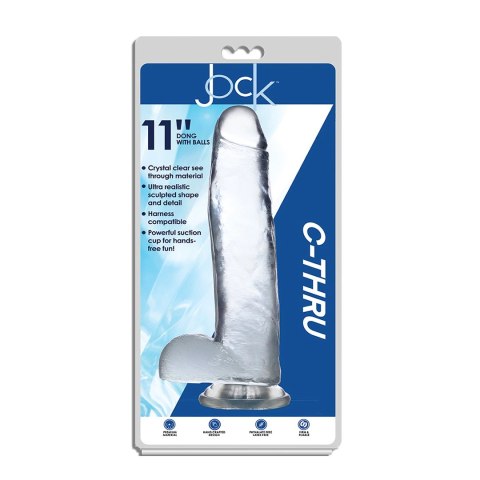 Curve Toys Crystal Clear Model 28 cm z mocną przyssawką Curve Toys Crystal Clear Model 28 cm z mocną przyssawką
