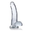 Curve Toys Crystal Clear model z przyssawką i anatomiczną podstawą 20,5 cm