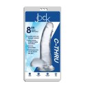 Curve Toys Crystal Clear model z przyssawką i anatomiczną podstawą 20,5 cm