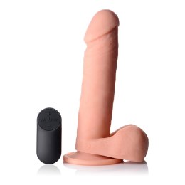 Curve Toys Wibrujący model silikonowy z pilotem, 20,5 cm, podstawa z przyssawką