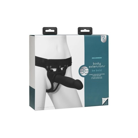 Doc Johnson Body Extensions Bold - Uprząż silikonowa z pilotem i nakładką Doc Johnson Body Extensions Bold - Uprząż silikonowa z pilotem i nakładką