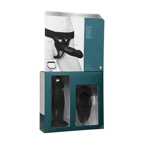 Doc Johnson Body Extensions Bold - Uprząż silikonowa z pilotem i nakładką Doc Johnson Body Extensions Bold - Uprząż silikonowa z pilotem i nakładką