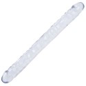 Doc Johnson Crystal Jellies Double Dong 45 cm Elastyczny Model Przezroczysty