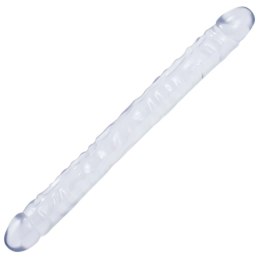 Doc Johnson Crystal Jellies Double Dong 45 cm Elastyczny Model Przezroczysty