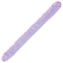 Doc Johnson Crystal Jellies Double Dong 45 cm - elastyczny model dwustronny