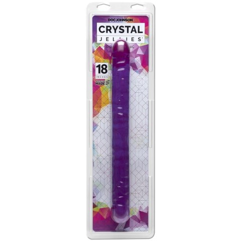 Doc Johnson Crystal Jellies Double Dong 45 cm - elastyczny model dwustronny Doc Johnson Crystal Jellies Double Dong 45 cm - elastyczny model dwustronny