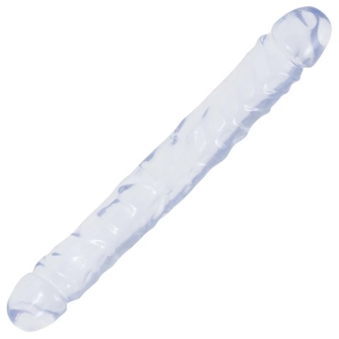 Doc Johnson Crystal Jellies JR Double Dong 30 cm - przezroczysty, elastyczny Doc Johnson Crystal Jellies JR Double Dong 30 cm - przezroczysty, elastyczny